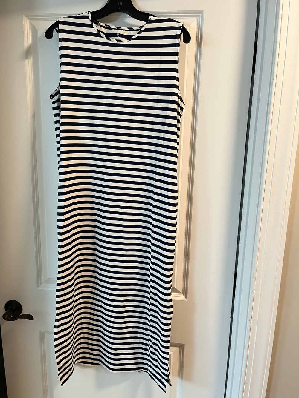 Dudley Stevens Sleeveless Striped Maxi Dress